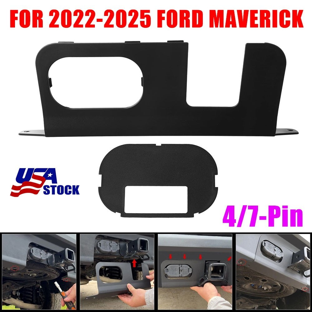 Rear Bumper Cover Plate for 2022-2025 Ford Maverick Accessories, Hitch Surround