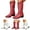 Red, variant on Cowboy Knee High Boots Women Wide Calf Pull on Cowgirl Boot Western Country Party Riding Boots