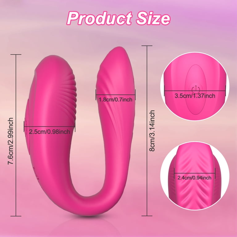 couple vibrater Couple Vibrators Double Dildo with Shock Function Vibrators for Couples  Clitoris//Vaginal/G-Spot Stimulator Silicone Couple Vibrator Sex Toy with 7  Modes for Women Lesbians : Amazon.de: Health & Personal Care main image 1