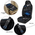 thumbnail image 6 of Xixirimido Breathable Car Seat Cover Set of 5 PU Leather Front Seats with Seat Belt & Console Covers Universal Fit Automotive Accessories, American Flag & Wolves, 6 of 8
