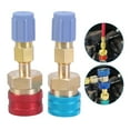 thumbnail image 5 of 2pcs Conversion set Featuring High/Low Side Quick Couplers Hose Fitting Adapters Corrosions Resistant Adapter for R1234YF, 5 of 8