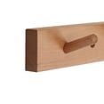 thumbnail image 4 of CONSDAN Coat Rack Wall Mount, USA Grown Hickory Coat Hooks with 4 Hooks, Wooden Coat Hanger Wall Mount for Hanging Coats, Jacket, Clothes, Hat, Natural Hickory, 4 of 5