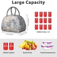 thumbnail image 4 of Insulated Lunch Bag Women, Reusable Seastars Seaweed Coral Marine Life Tote Lunch Box, Leakproof Cooler Lunch Bags for Work Office Travel Picnic, 4 of 4