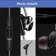 thumbnail image 4 of QKZ DM10 Auriculares magnéticos universales de 12 mm de metal en la oreja Auriculares de 3,5 mm para teléfono portátil para juegos Auriculares Inevent DZ7314-00B, 4 of 7
