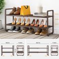 Expandable Metal Shoe Rack for Closet, Entryway & Garage, 2-Tier ...