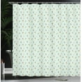 thumbnail image 3 of Ambesonne Ice Cream Shower Curtain, Frozen Desserts Cones, 69"Wx70"L, Earth Yellow and Mint Green, 3 of 4
