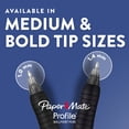 thumbnail image 7 of Paper Mate Profile Retractable Ballpoint Pens, 1.4 mm Bold Point, Black, 8 Count, 7 of 7
