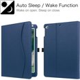 thumbnail image 3 of AmPm Case for iPad 9.7 2018 2017 / iPad Air 2 / iPad Air - [Corner Protection] Multi-Angle Viewing Folio Stand Cover w/Pocket, Auto Wake/Sleep for iPad 6th / 5th Gen, iPad Air 1 2, Black, 3 of 8