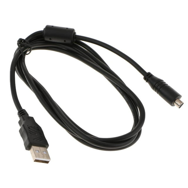 Cable de sincronización de datos Sunnimix VMC-15FS 10 pines a USB para cámara digital Handycam DCR-SR100 HDR-HC3E DCR-HC26E DCR-DVD505 Negro