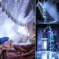 thumbnail image 5 of BOSAN 2PCS Fairy Lights Indoor Outdoor Battery Operated, Silver Wire 8 Mode 16Ft 50 LEDs Timer Christmas String Lights with Remote for Tree Bedroom Party Wedding Decoration (Cool White), 5 of 6