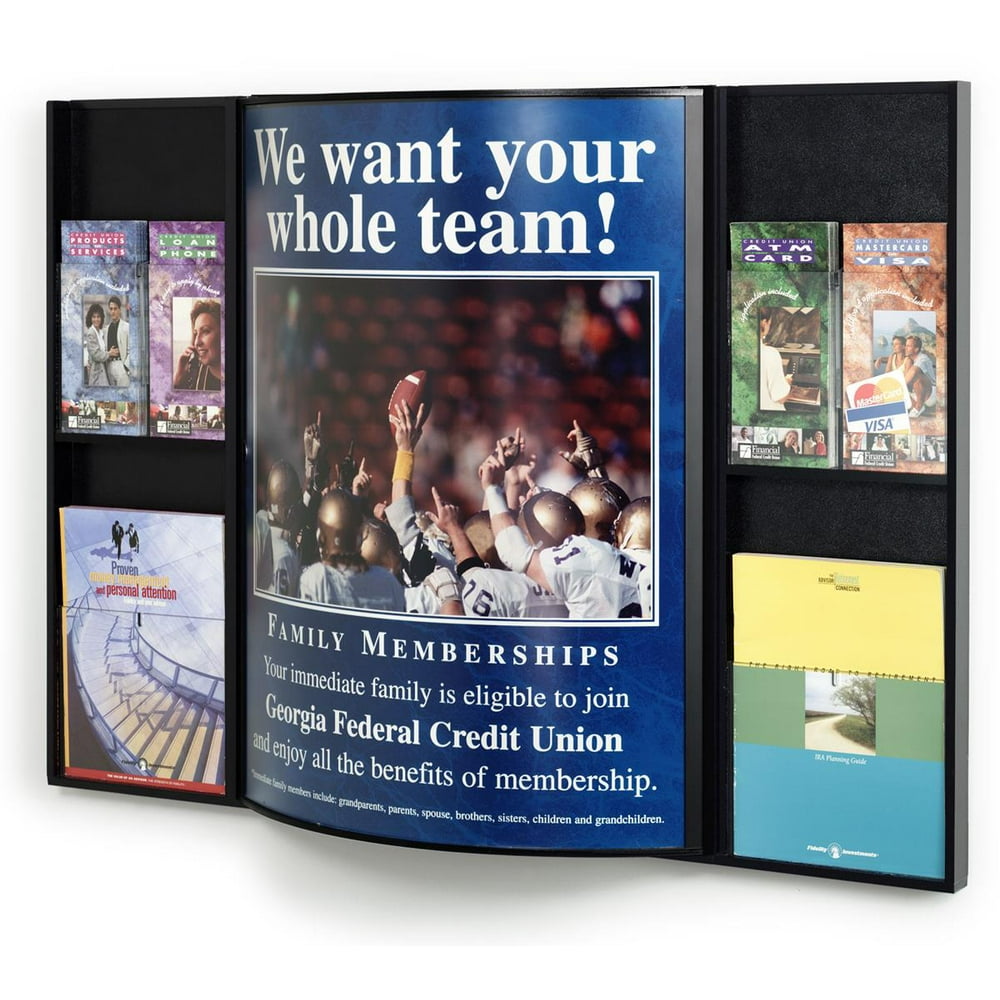 WallMounted Message Center with Curved Frame for 22x28 inch Poster