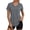 Grey, variant on Womens Workout Tops V Neck Athletic T Shirts Comfy Exercise Shirts Loose Women Activewear for Gym Running Yoga