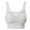 White, variant on BAODANN Women's Seamless Lace Bra Top with Front Lace Cover Sports Bra Sports Bras for Women High Support Pack Women Bras plus Size Front Closure Strapless Bra for plus Size Women Womens Bras Pack