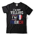 thumbnail image 2 of I'm Not Yelling I'm French Shirt France Flag Tee Funny French Person Shirt Humorous Gifts (4X-Large Military Green), 2 of 6