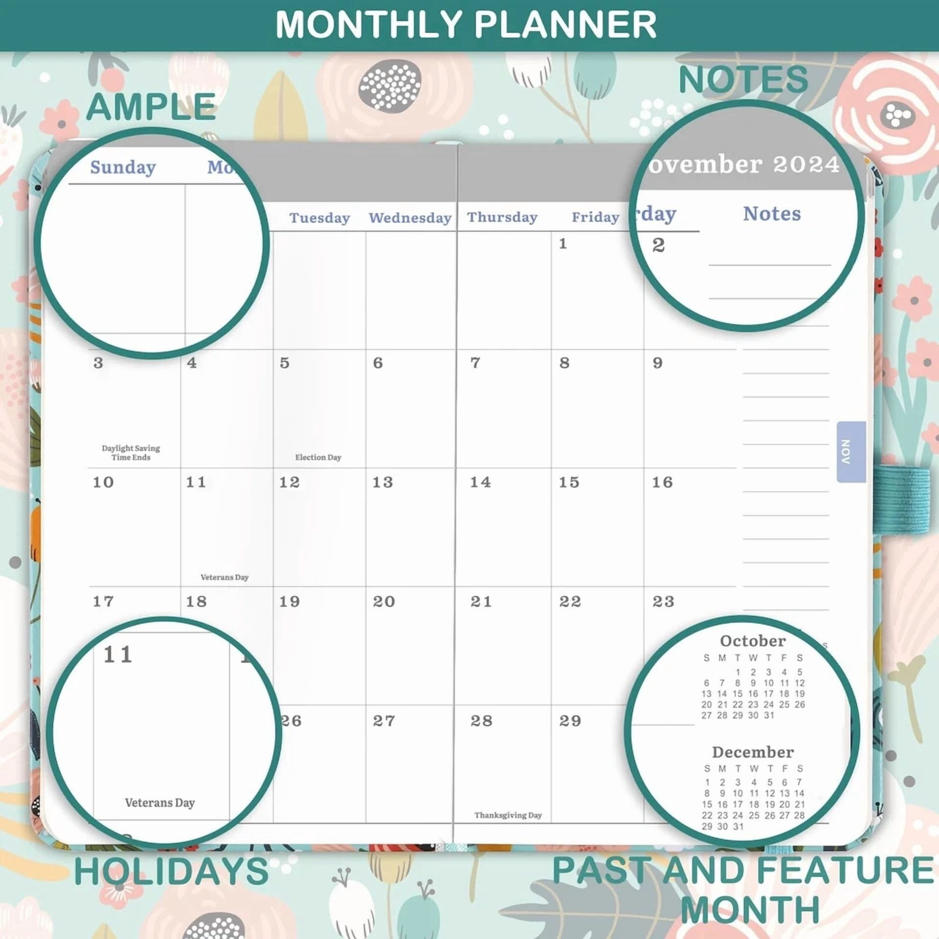 2024-2025 Pocket Planner/Calendar - Weekly & Monthly Pocket Planner 2024-2025...
