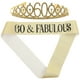 thumbnail image 2 of KAKOWELY 1 juego de fajín de corona de cumpleaños número 60, fabuloso fajín, decoraciones para el 60.º cumpleaños de mujeres, decoración para el 60.º cumpleaños, 2 of 5