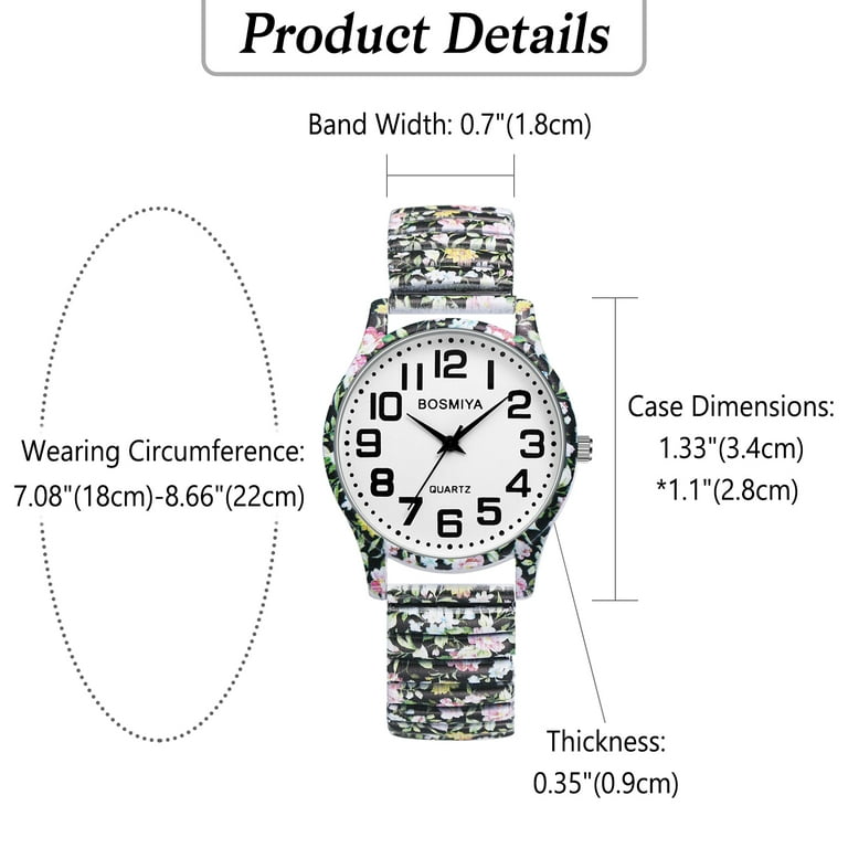 Avaner Stretch Band Watches for Women: Bohemia Flower Easy  display picture 2