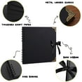 thumbnail image 5 of ILLUVA Scrapbook 8" x 8" Black Kraft Paper Scrap Photo Album, Holds 60, 5 of 7