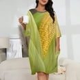thumbnail image 2 of Corn Cob Sleepshirts For Sleeping Travels Loose Sleepdress Pajama Dress Soft Nightdress Sleepwear, 2 of 7