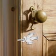 thumbnail image 4 of Luxshiny Security Door Locks For Hotel Doors Silver Alloy Portable Latch For Travel 1Set, 4 of 8