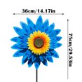 thumbnail image 5 of Sunflower Lawn Pinwheels Wind Spinners Large Windmill Pinwheel for Garden,Yard,Party Outdoor Decor (14x30in Sunflower Pinwheels), 5 of 8