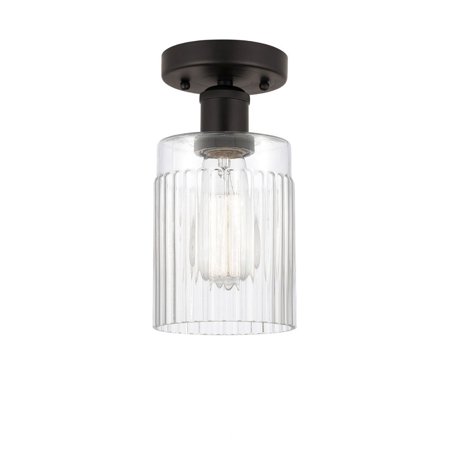 

Innovations Lighting - Hadley - 1 Light Semi-Flush Mount In Art Deco Style-9.75