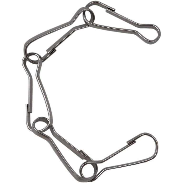 LYECUN 100 Pcs Lanyard Hooks, 304 Stainless Steel Metal Spring Hooks, Small  Spring Clips, Lanyard Snap Clip Hooks for ID Card, Key Chain - 1