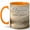 Orange, variant on Elegance Lives in Quiet Places Coffee Mug, Quiet Luxury Nature Mug, Relaxing Birthday Christmas Gift, Golden Lake Landscape Quote Art, 11 oz White Ceramic Coffee Cup for Tea Gift