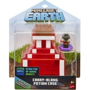 Minecraft Earth Carry-Along Potion Accessory Case with 1 Boost Mini Action Figure