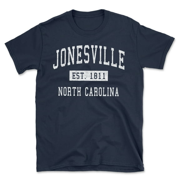 Jonesville North Carolina Classic Established Men's Cotton T-Shirt