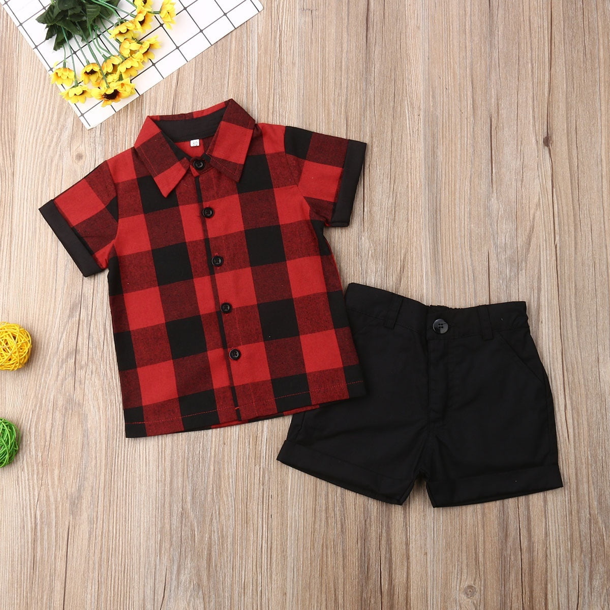 baby boy check shirt