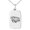Silver, variant on Stainless Steel Mama Needs Coffee Small Rectangle Dog Tag Charm Pendant Necklace