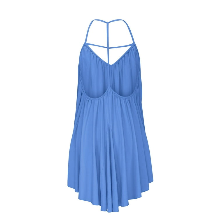 Sweet Floral Backless V Neck Irregular Dress Dresses Sweet Floral Backless V Neck Irregular Dress Dresses