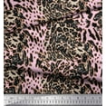 thumbnail image 2 of Soimoi Satin Silk Fabric Leopard & Tiger Animal Skin Print Fabric by Yard 42 Inch Wide, 2 of 3