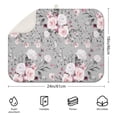 thumbnail image 2 of Microfibre Drying Mat for Kitchen Pioneer Dish Drying Drainer Mat Absorbent Colorful Floral Drying Mat Washing Up for Glass, Plate & Cup 18inch X 24inch, 2 of 5