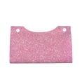thumbnail image 2 of Rocae Glitter Pink Print Long Tissue Box Lid Durable Leather Tissue Box Lid Can Be Used as Modern Home Decoration, 2 of 9