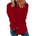 thumbnail image 1 of Chemises de Compression à Manches Longues pour Femmes Col Rond Chandail en Molleton Ample Surdimensionné Léger Tendance pour Femmes Grande Taille Gris m, 1 of 6