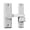 White, variant on Sturdy Zinc Alloy Materials 90/180 Degree Bolts Lock for Enhances Security in Bedrooms Bathrooms and Storage Room