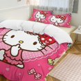 thumbnail image 1 of Hello Kitty 3-Piece Twin Bed Set - Includes 1 Single Comforter And 2 Pillowcases Bedding - Fade Resistant Microfiber, 1 of 4