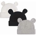 thumbnail image 2 of PESAAT Newborn Hospital Hat Preemie Boys Girls Beanie Solid Infant Baby Hats Autumn Winter, 2 of 4
