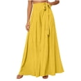 thumbnail image 2 of PADFRYBK Wide-Leg Pants For Womens Casual Loose Pants Solid Color Elastic Waist Sweatpants Straight Leg Pants With Pockets, 2 of 8