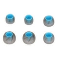 thumbnail image 1 of 6 tapones de silicona para auriculares, suaves y con aislamiento de ruido, de 3 tamaños, para orificios de sonido de 4,5 a 6,5 mm, color gris y azul., 1 of 14