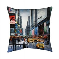 16 x 16 in. Peak Hour-Double Sided Print Outdoor Pillow Cover