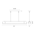 thumbnail image 6 of PD307960ANTL-Kuzco Lighting-Valise - 60 Inch 60W LED Pendant-Aged Nickel Finish, 6 of 7