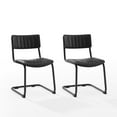 thumbnail image 5 of Crosley Furniture Conrad 2Pc Cantilever Dining Chair Set in Distressed Black, 5 of 9