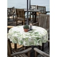 thumbnail image 2 of Outdoor Tablecloths with Umbrella Hole & Zipper, Light Green Eucalyptus Leaves Round Tablecloths 60 Inch, Watercolor Spring Summer Botanical Waterproof Table Cloth, Patio/Pool/Picnic Table Covers, 2 of 8