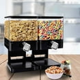 thumbnail image 6 of tooloflife Cereal Dispenser Grain Dispenser Countertop Dry Food Container Storage Black/White, 6 of 7