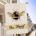 thumbnail image 3 of Spring House Flag Bee Happy Flower Floral Summer Vertical Double Sided Burlap 28 x 40 Inch Holiday Farmhouse Seasonal Yard Outdoor Decor, 3 of 6