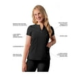 thumbnail image 2 of Adar Addition Scrubs For Women - Notched V-Neck Scrub Top, 2 of 7