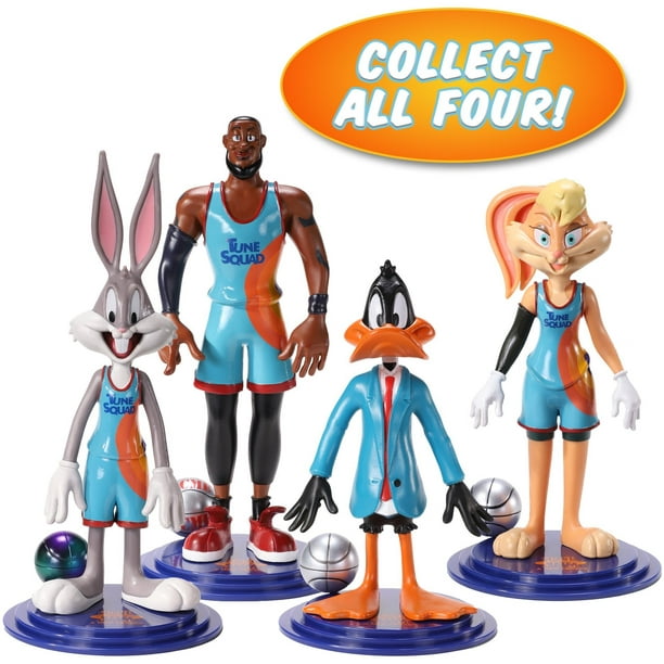 Space Jam BendyFigs Daffy Duck Action Figure Set, 3 Pieces